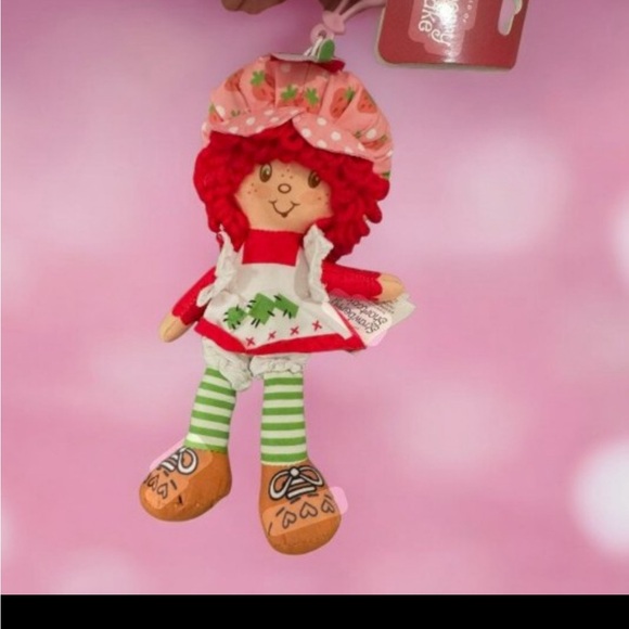 Accessories - Strawberry Shortcake Red-Haired Doll Keychain - Red, Pink, Green
